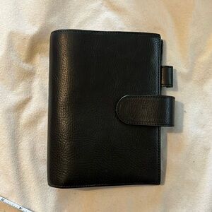 Moterm Luxe Rings Planner - Personal (Vegetable Tanned Leather) midnight